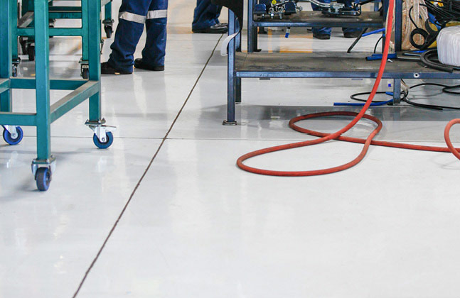 The flooring was not only important from a health and safety view point, but it also needed to be aesthetically pleasing so that clients could be shown around the plant on a regular basis.