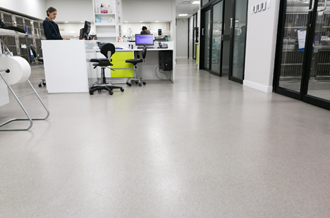 Hygienic Finish for New Build Animal Hospital