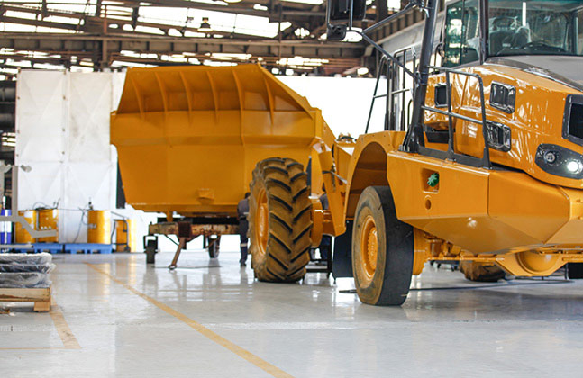 In total, 15,000 m2 of new flooring will be applied throughout Bell Equipment Global’s site