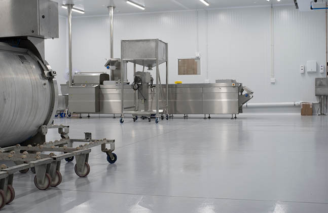 Hygienic flooring at The Retort Food Company (Refco) 