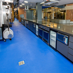 Slip Resistant Flowfresh SR Ultra System Flooring in Blue