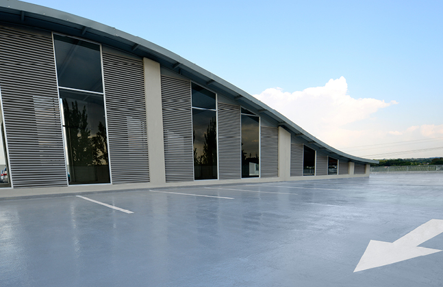 Deckshield ED system was used to coat all external parking bays.