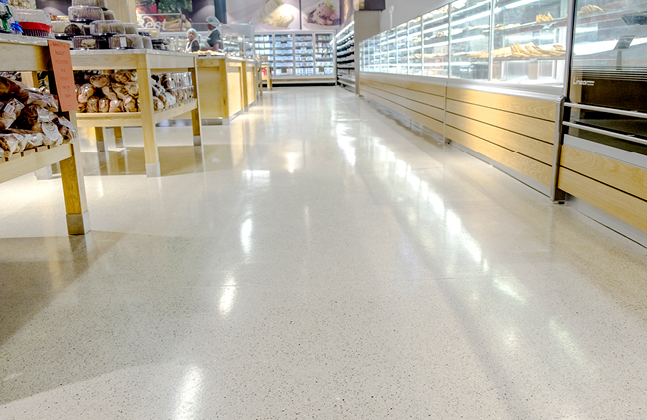 Mondéco Earth was chosen thanks to its ability to combine attractive aesthetics with an easy to clean finish.