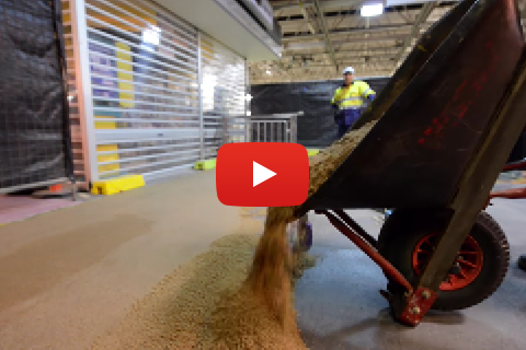 Installation of Flowfast Quartz Scatter - City of Perth Train Station